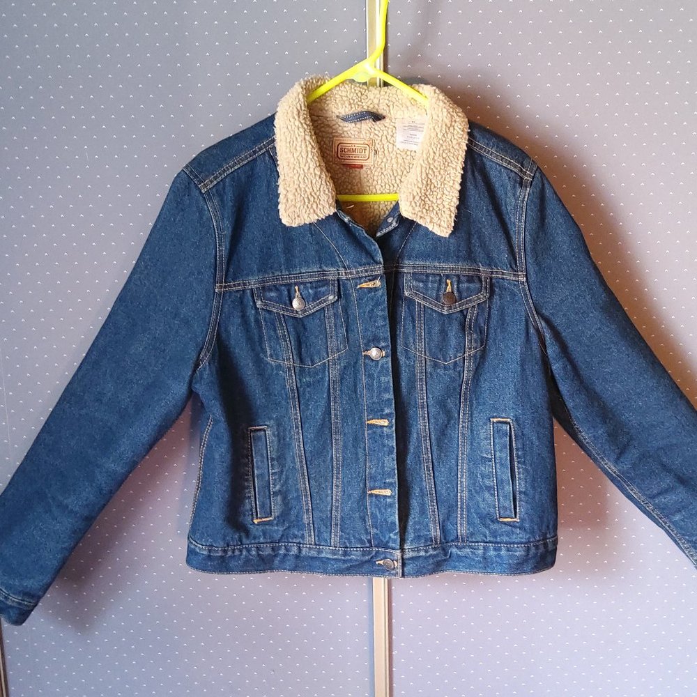 C.E Schmidt Denim Jacket Fit for Her Fleece Lined